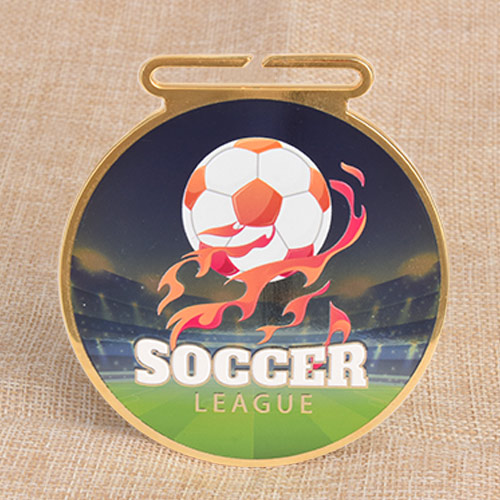 4. Soccer UV Printed Medals