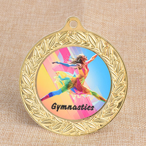 2. Gymnastics UV Printed Medals