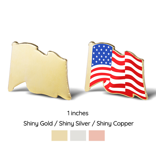 1. Flag Shape Sunamel Pins