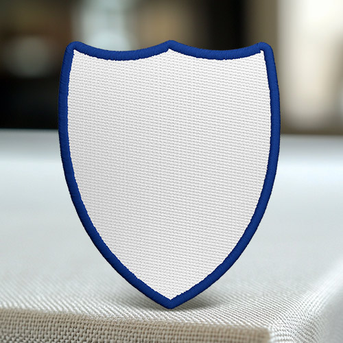 10.Navy Border Blank Stock Shaped Patches